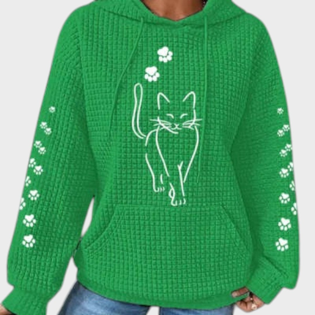 Fatinha™ | Cat Print Sweater