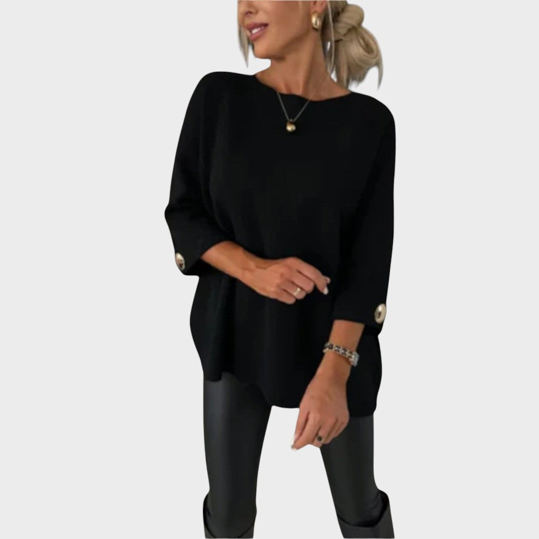 Adelaide™ | Knitted Sweater with Buttons