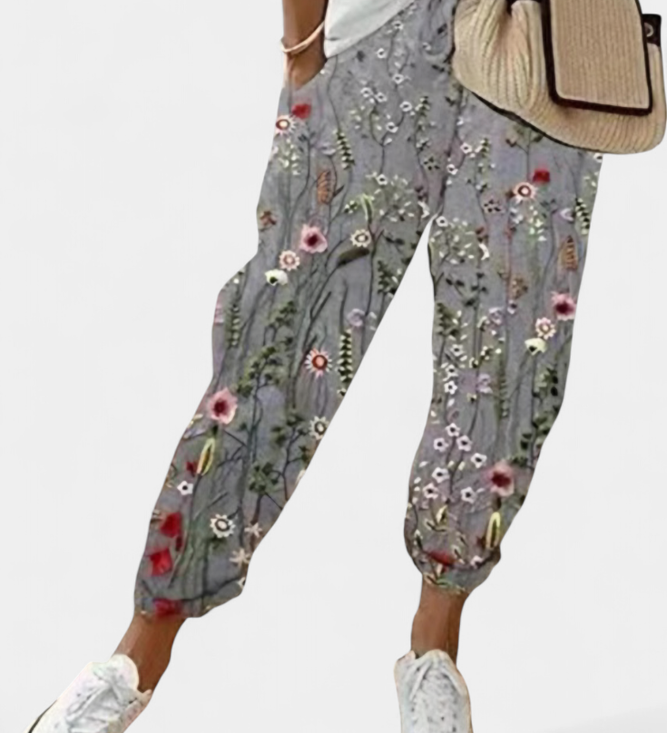 Mely Relaxed Fit Linen Trousers with Timeless Style