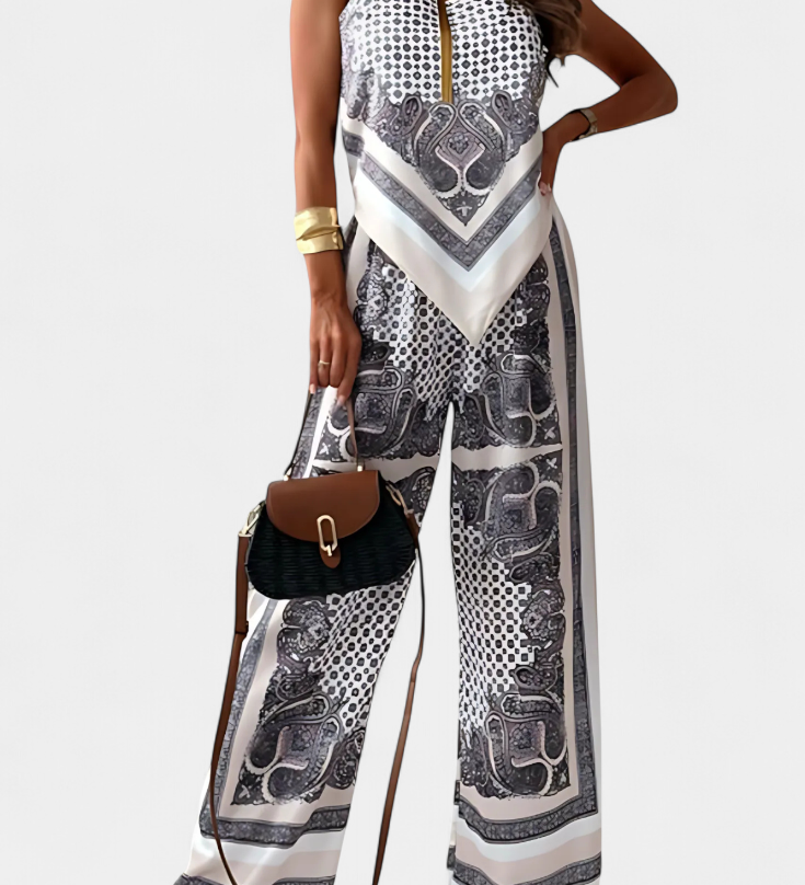 Leonie Paisley Set with Straps