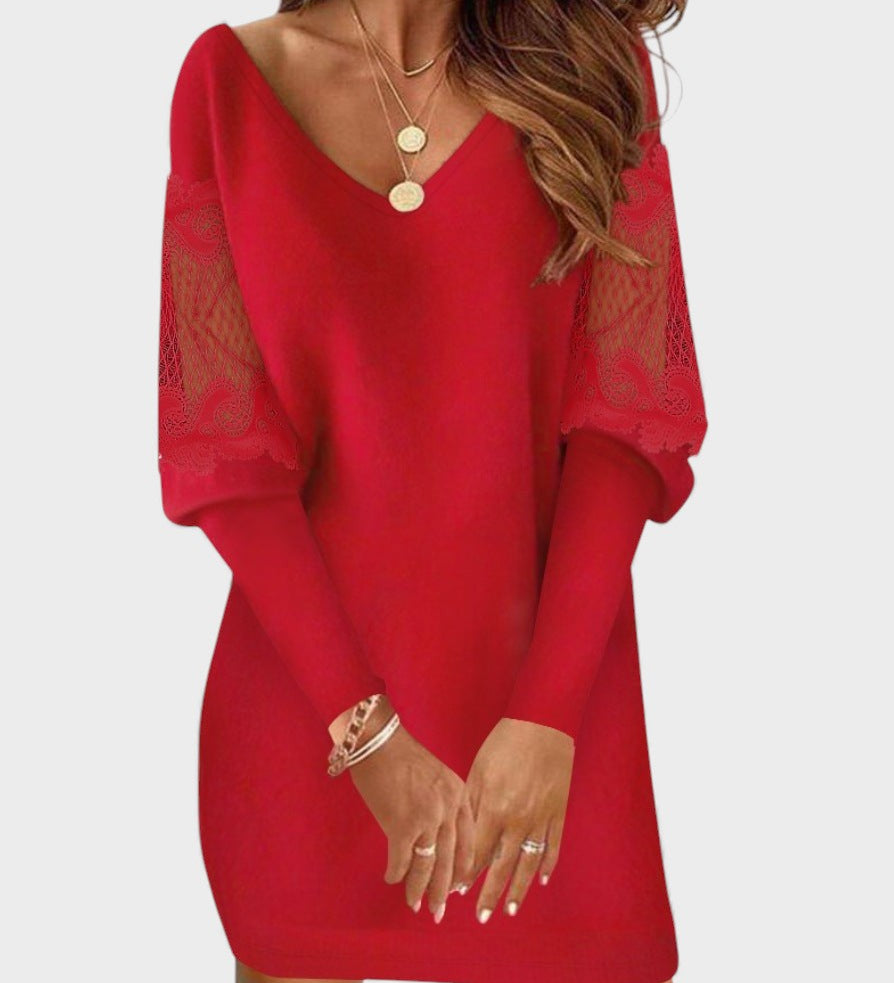 Lola™ | Lace Sleeve Dress