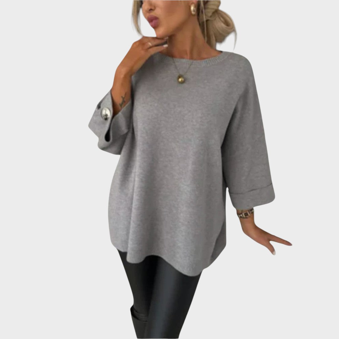 Adelaide™ | Knitted Sweater with Buttons