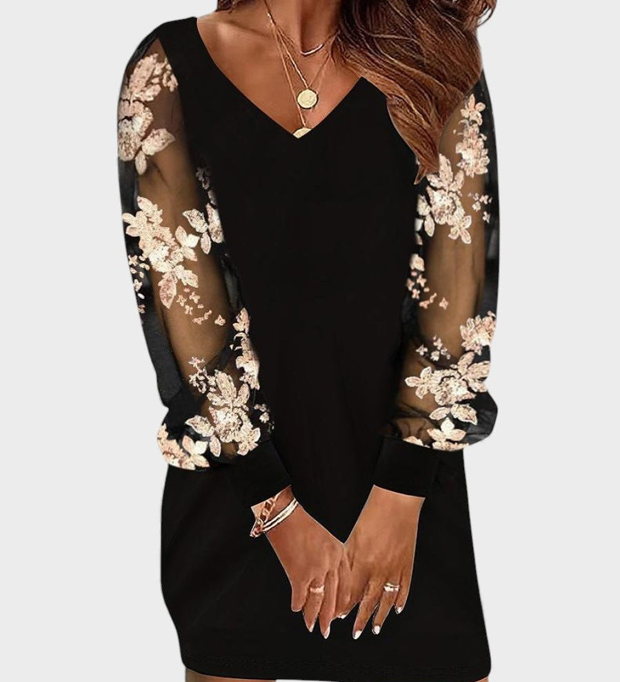 Lola™ | Lace Sleeve Dress