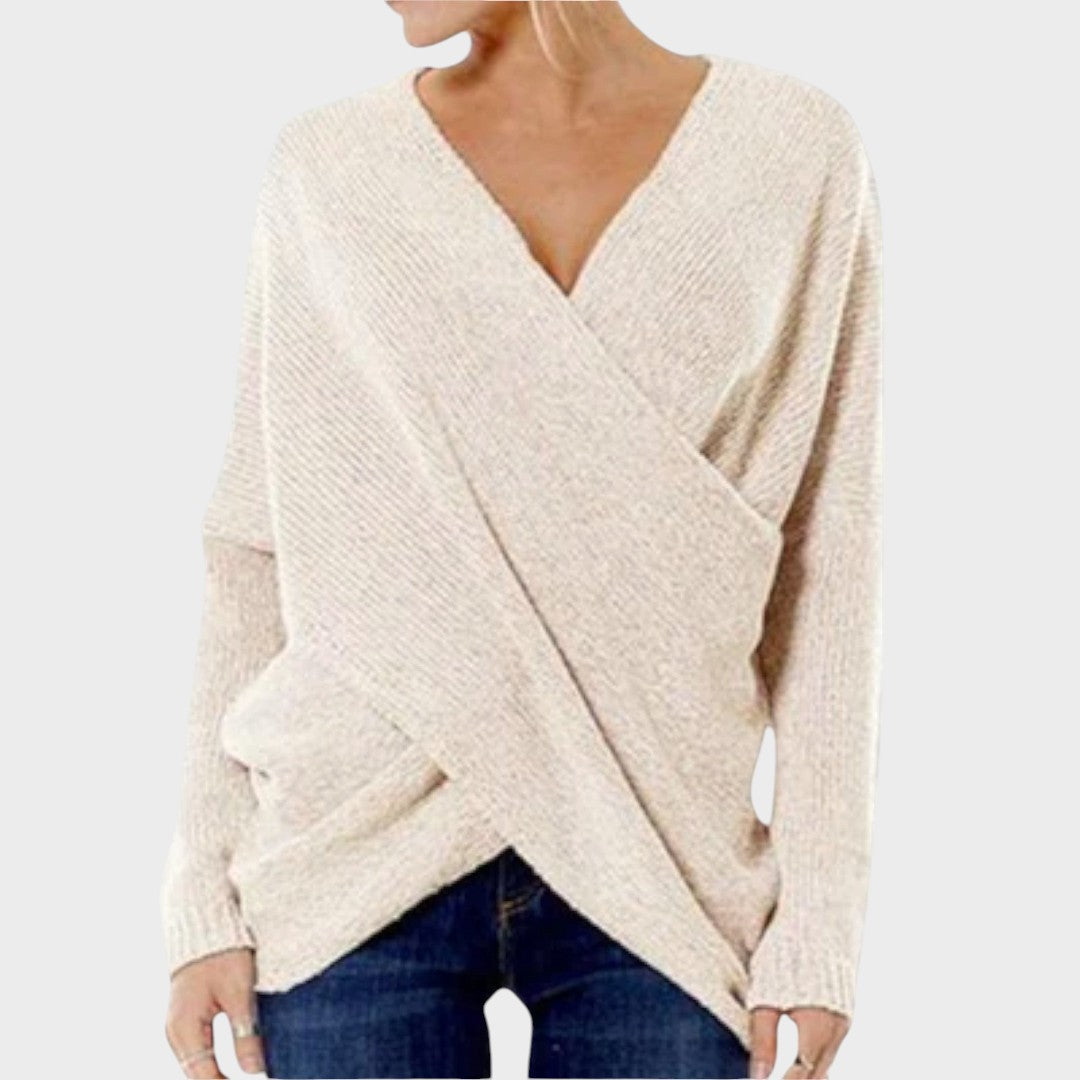 Nicole™ | Crossed Knit Sweater