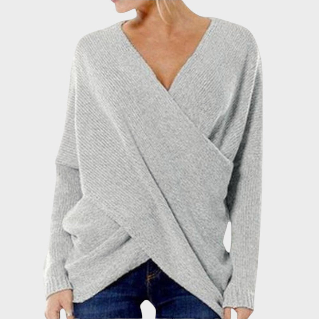 Nicole™ | Crossed Knit Sweater