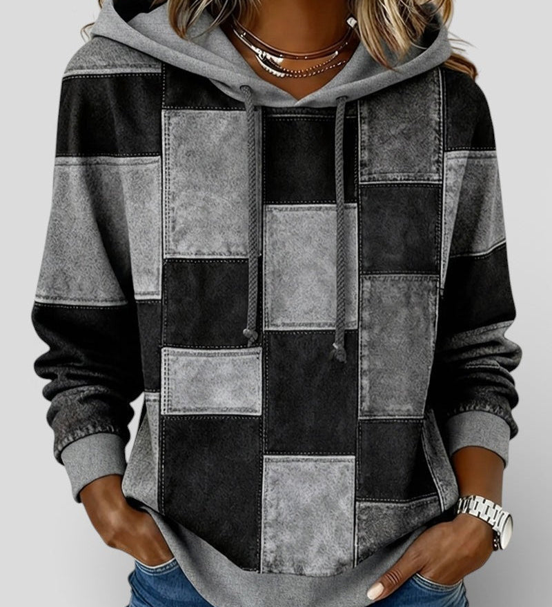 Lucía™ | Checked Hoodie