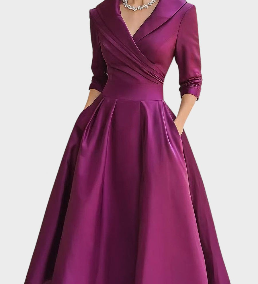 Clara™ | Elegant Satin Dress