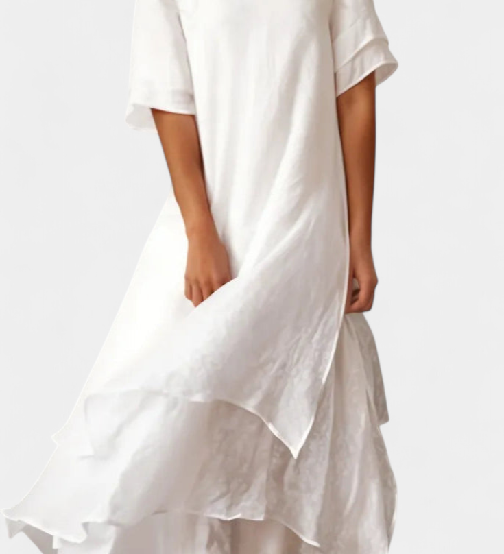 Elegant Cotton Dress and Eloise Cape