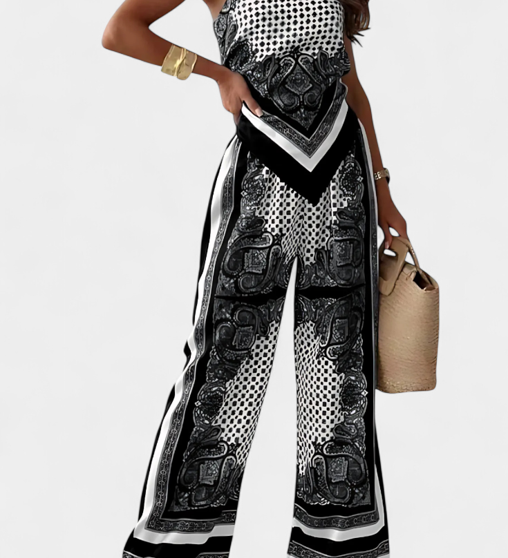 Leonie Paisley Set with Straps