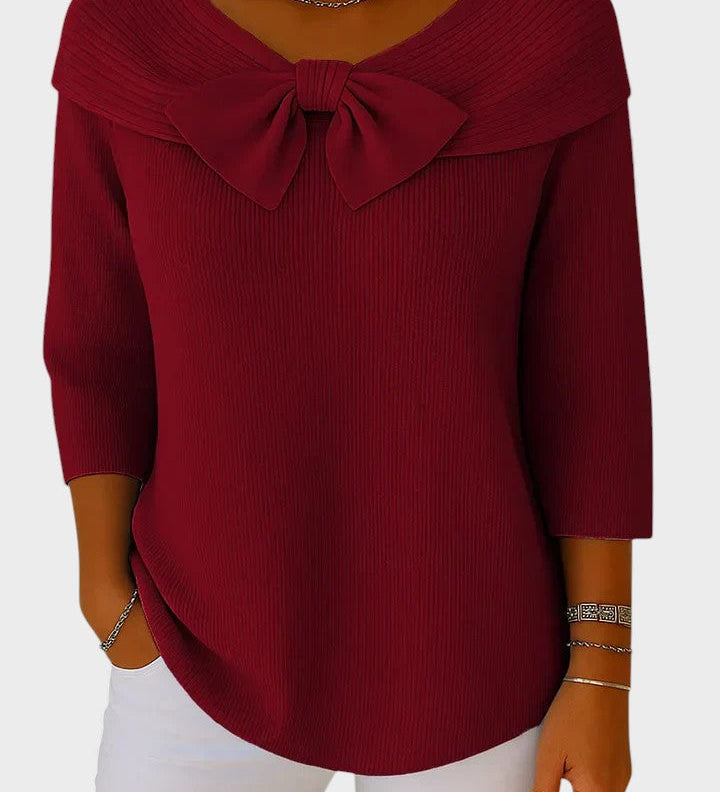Catalina™ | Women's Sweater with Bow and Round Neck