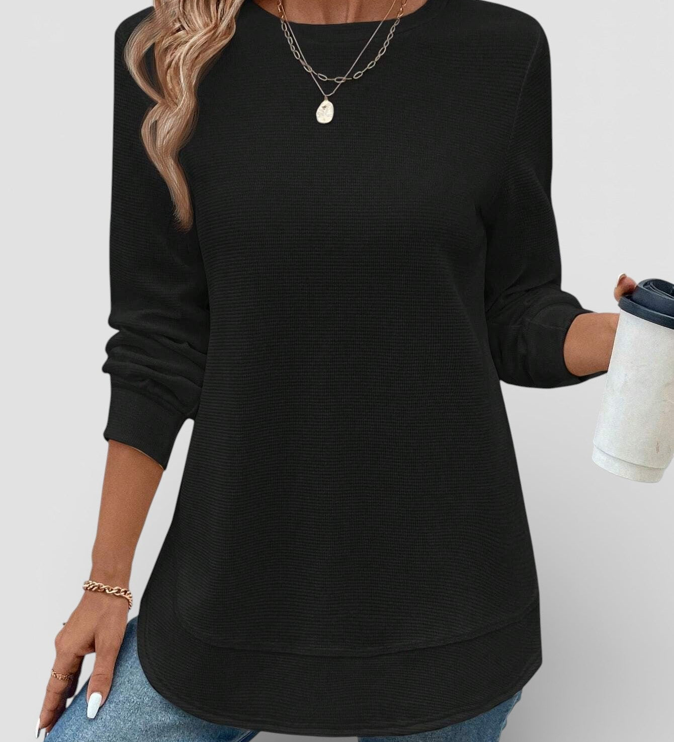 Ana™ | Essential Long Sleeve Basic T-Shirt