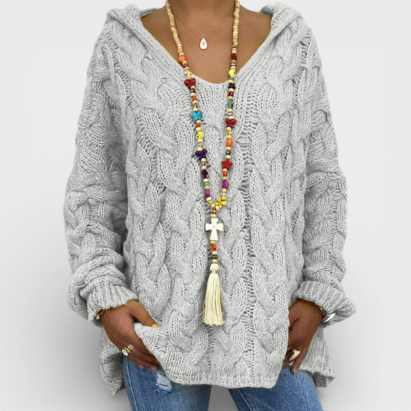 Pilar™ | Chunky Knit Hooded Sweater