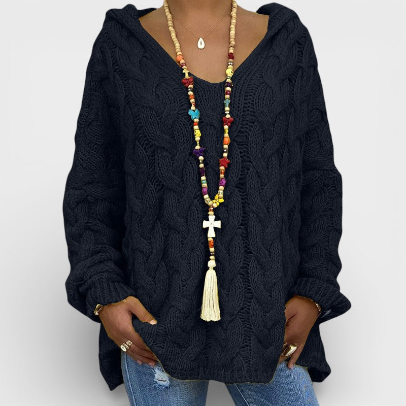 Pilar™ | Chunky Knit Hooded Sweater