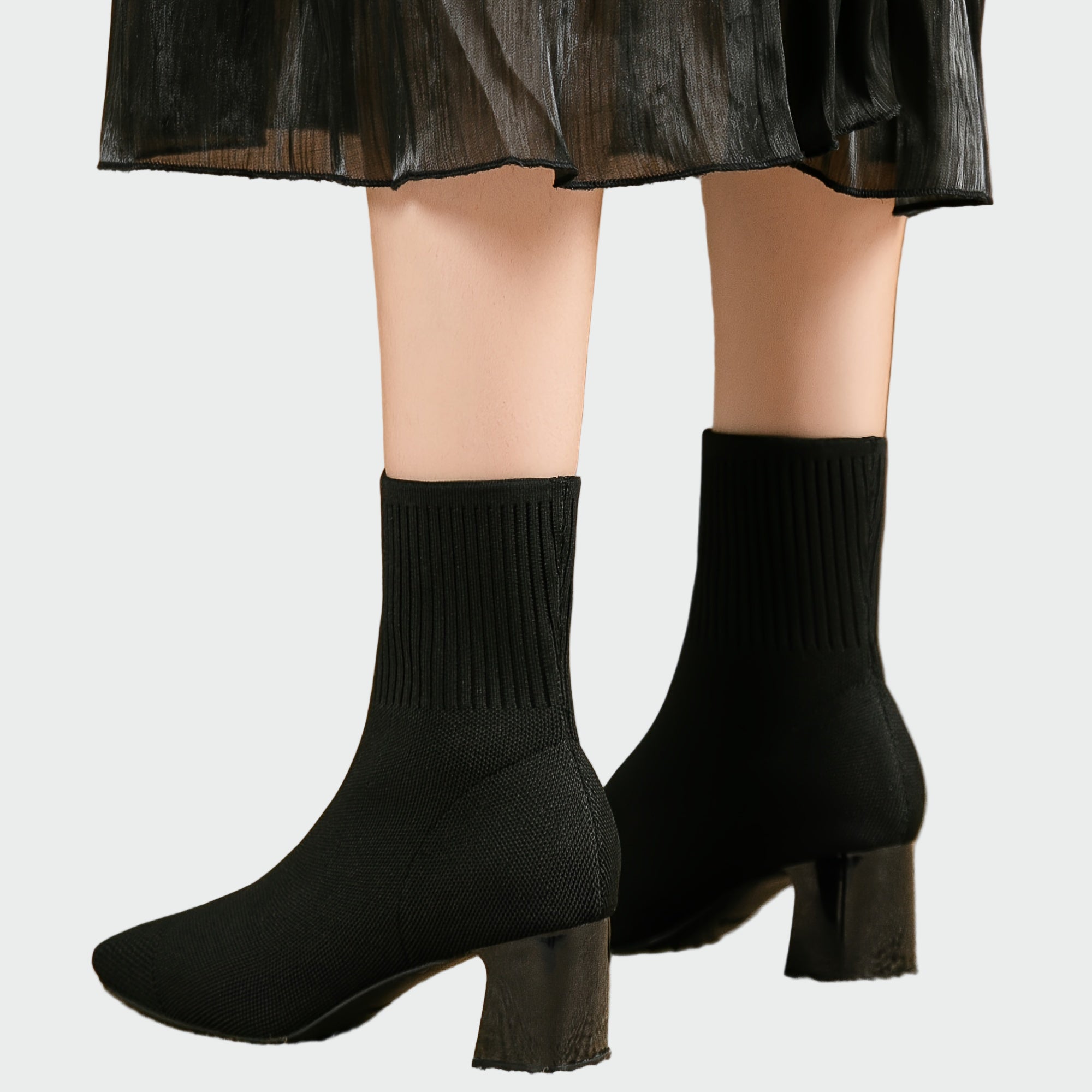 Alejandra | Knitted Orthopaedic Boots in Soft Beige