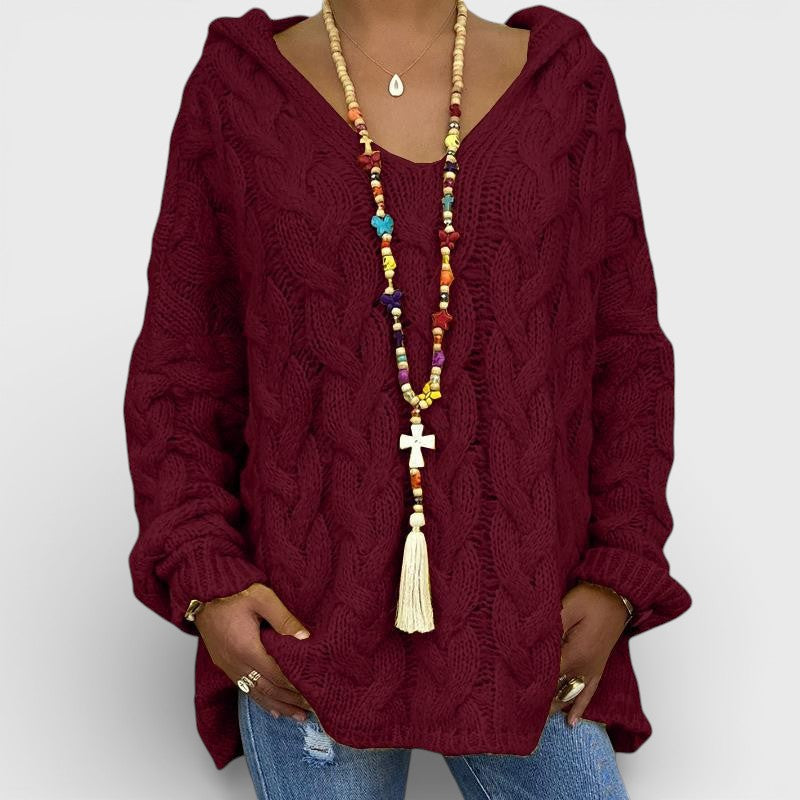 Pilar™ | Chunky Knit Hooded Sweater