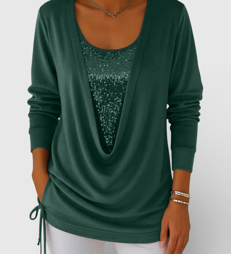 Lucía™ | Bicolour Premium Sequin Top