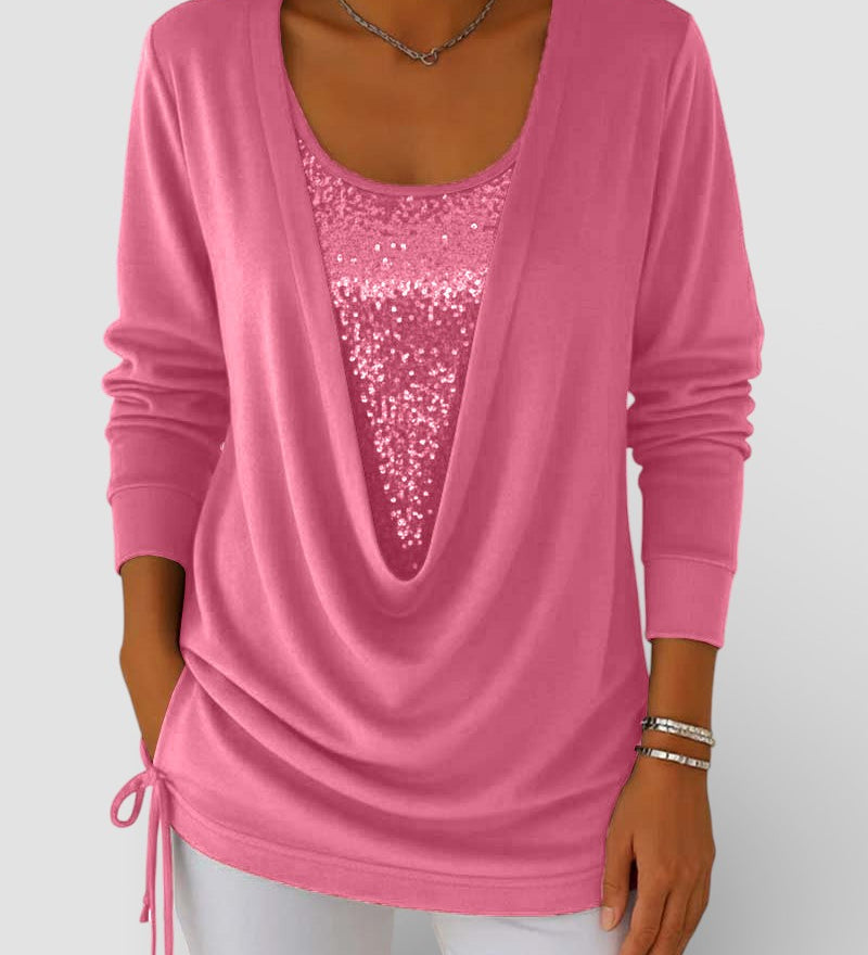 Lucía™ | Bicolour Premium Sequin Top