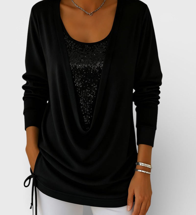Lucía™ | Bicolour Premium Sequin Top