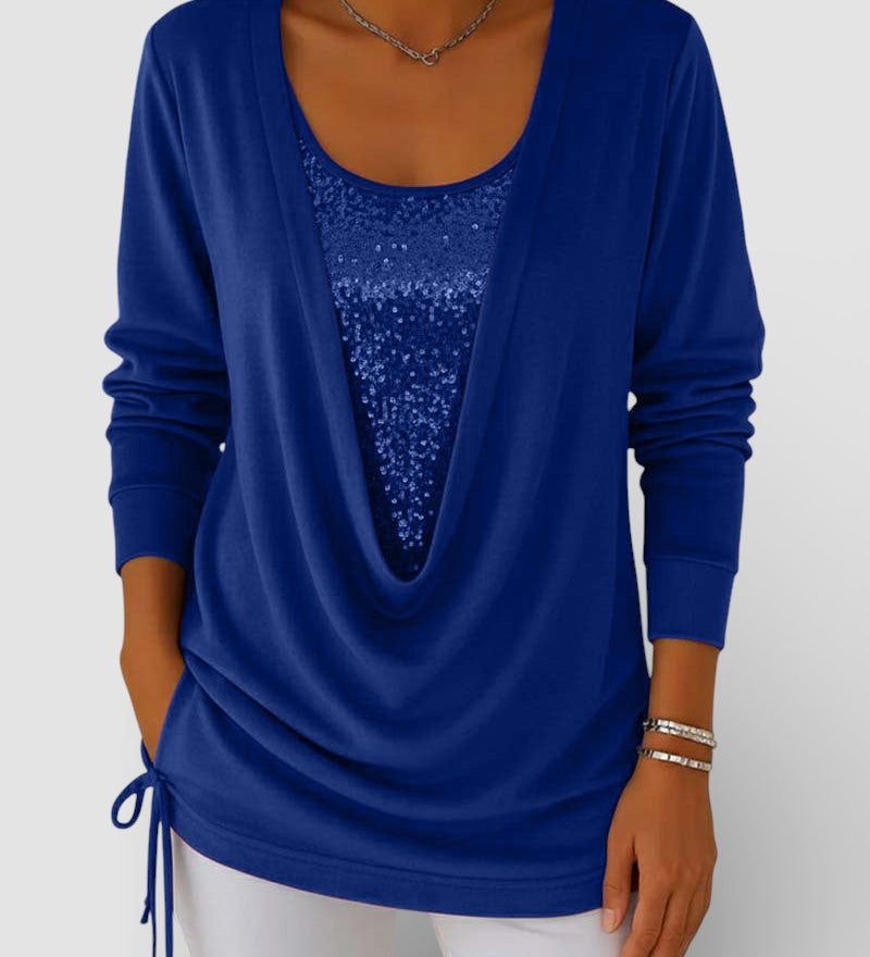 Lucía™ | Bicolour Premium Sequin Top