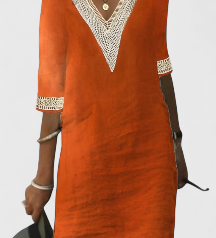 Malia Casual Elegance Midi Dress