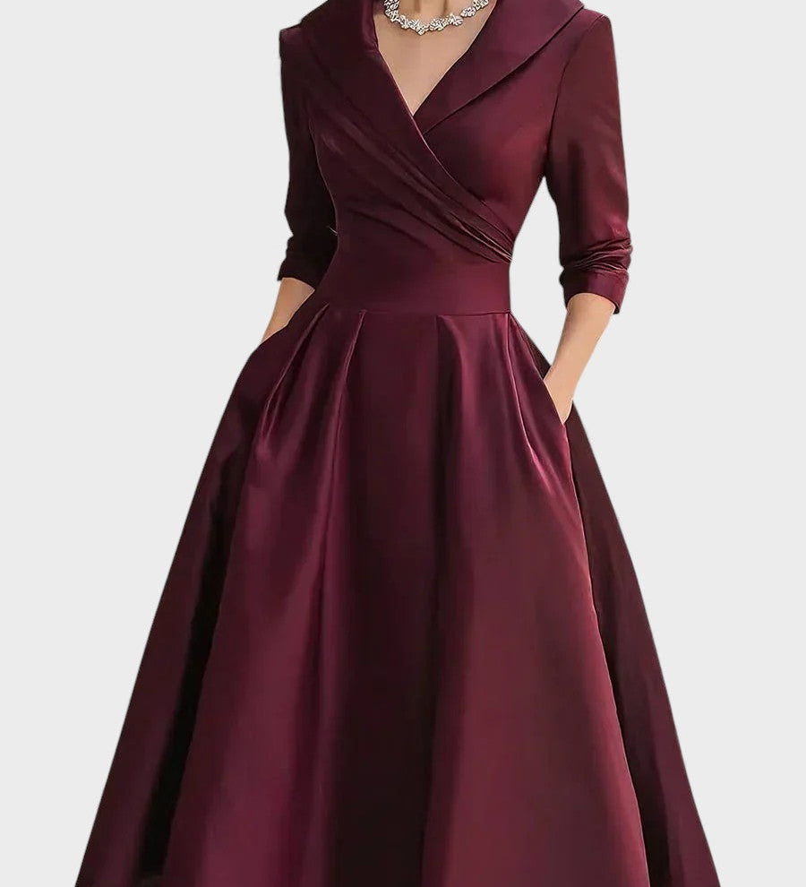 Clara™ | Elegant Satin Dress