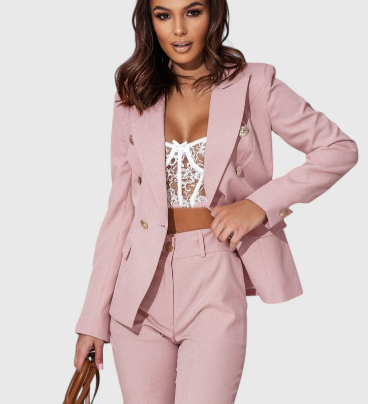 Rosalind Elegant Blazer and Trousers Set