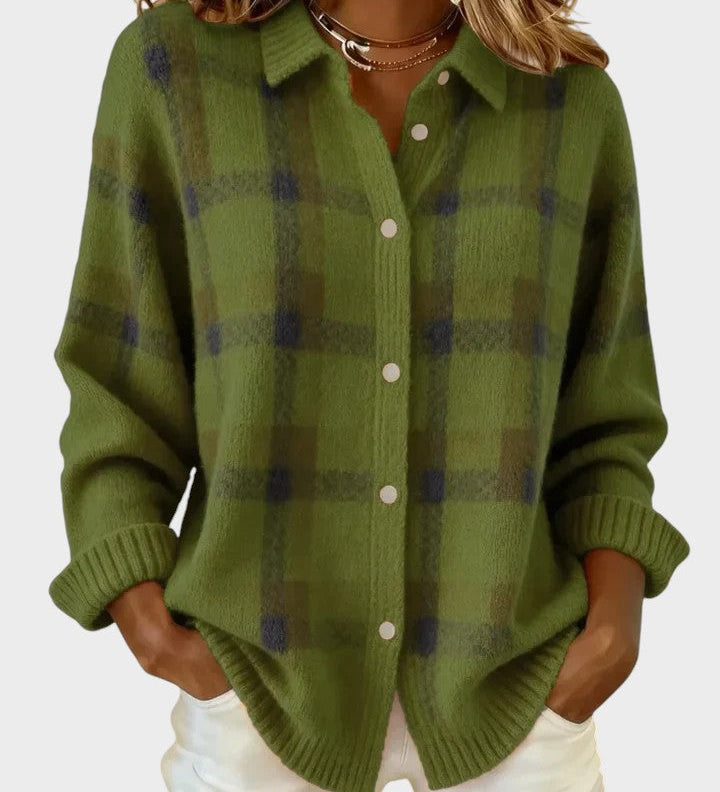 Alba™ | Retro Check Contrast Sweater