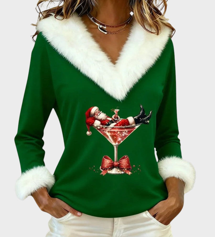Estrella™ | Velvet Christmas Top