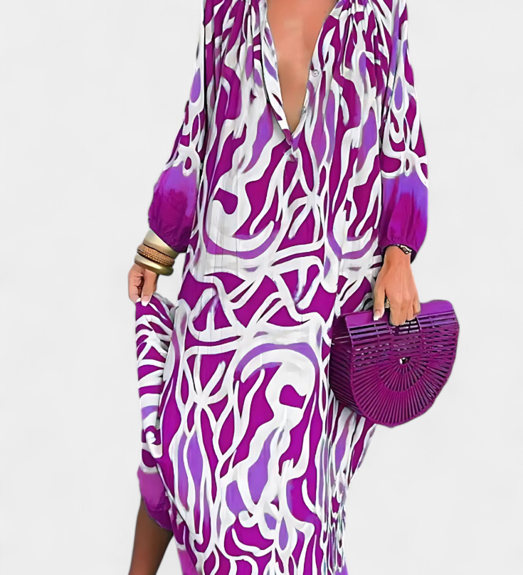Malina Boho Dress with Light and Chic Style