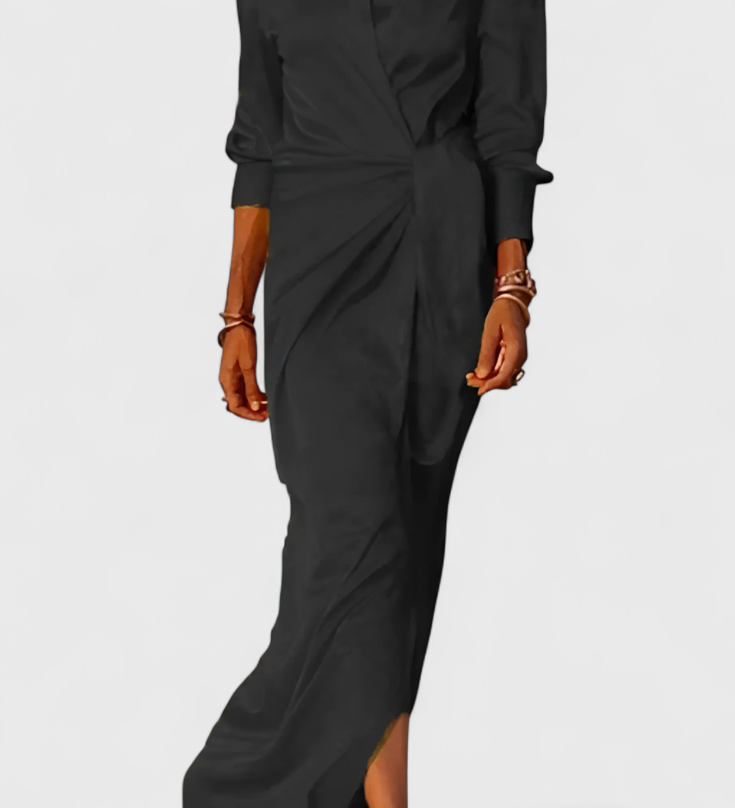 Marbella Long Party Dress with Bow