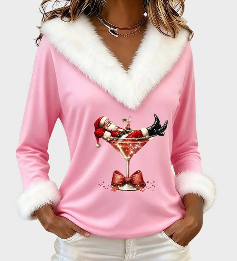 Estrella™ | Velvet Christmas Top