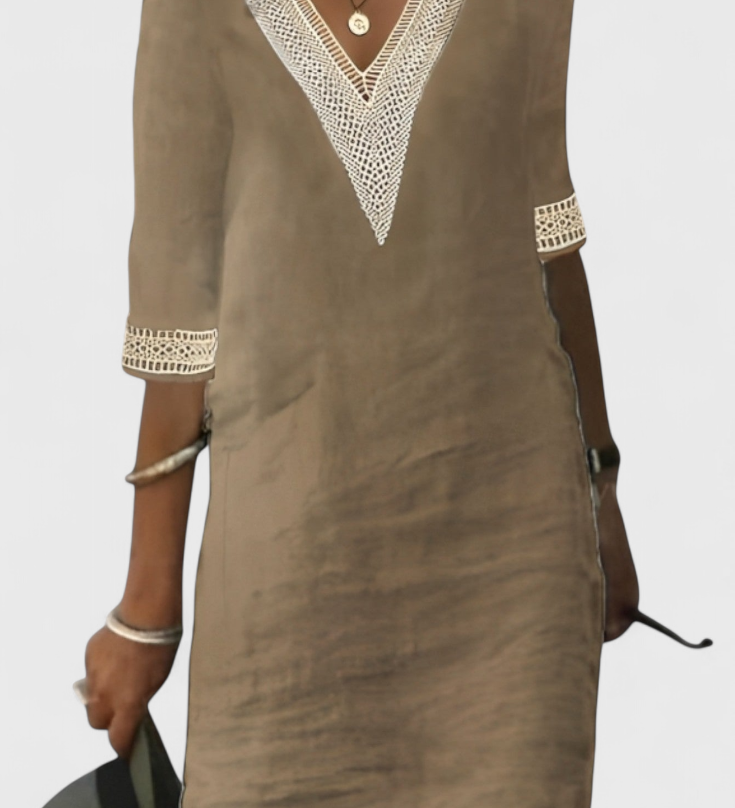 Malia Casual Elegance Midi Dress