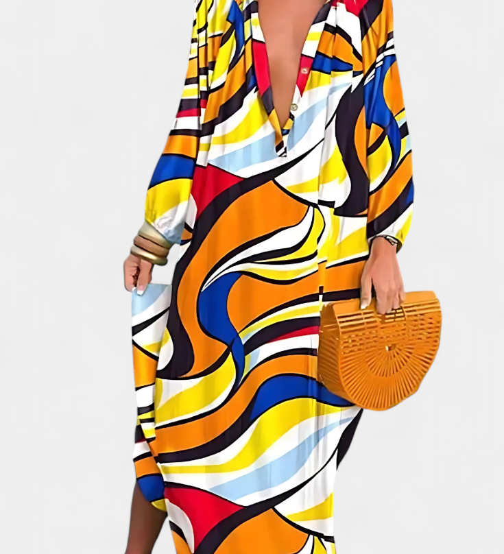 Malina Boho Dress with Light and Chic Style