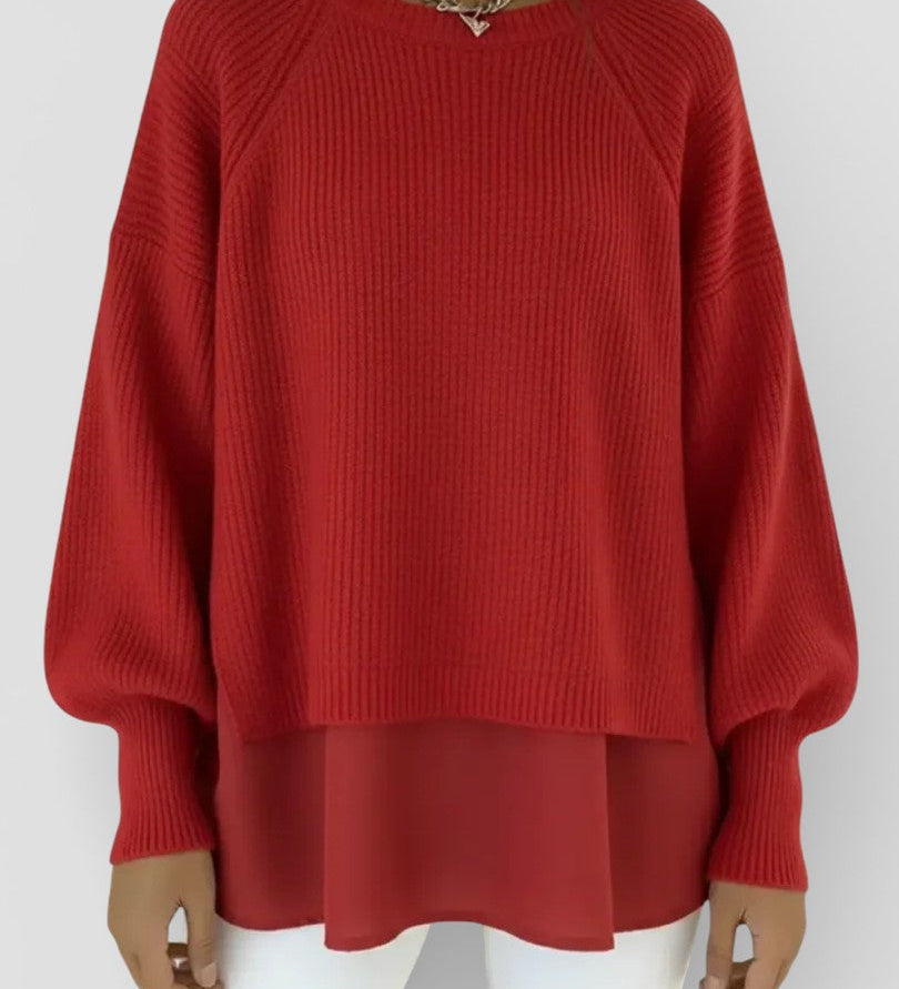 Adela™ | Layered Effect Knit Jumper