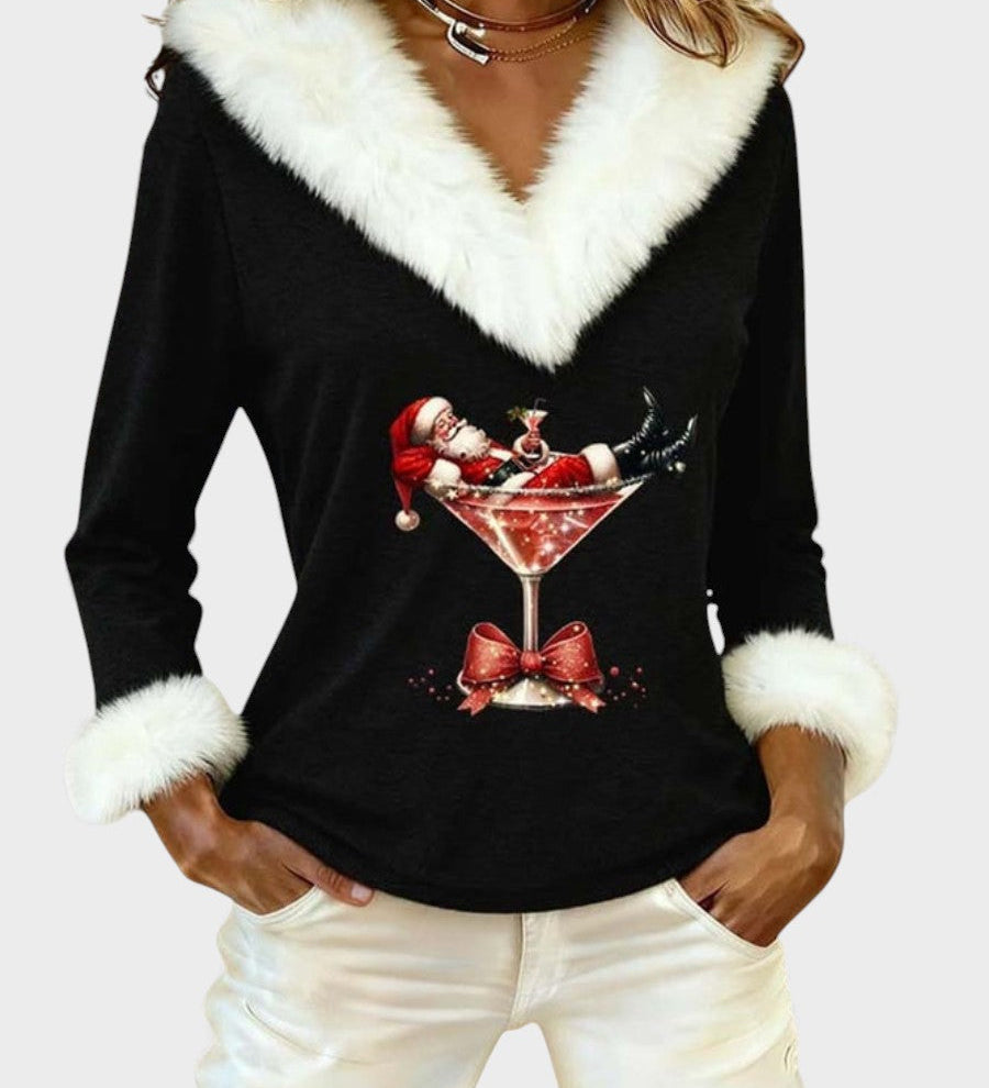 Estrella™ | Velvet Christmas Top