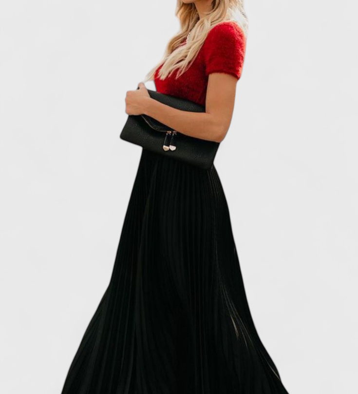 Mila High-Waisted Pleated Skirt