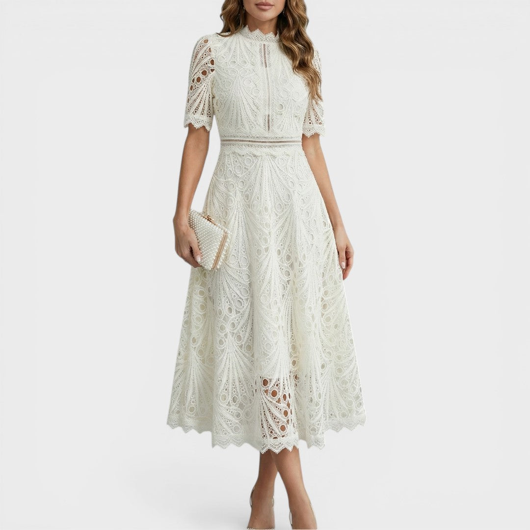 Camila™ | Elegant Lace Midi Dress