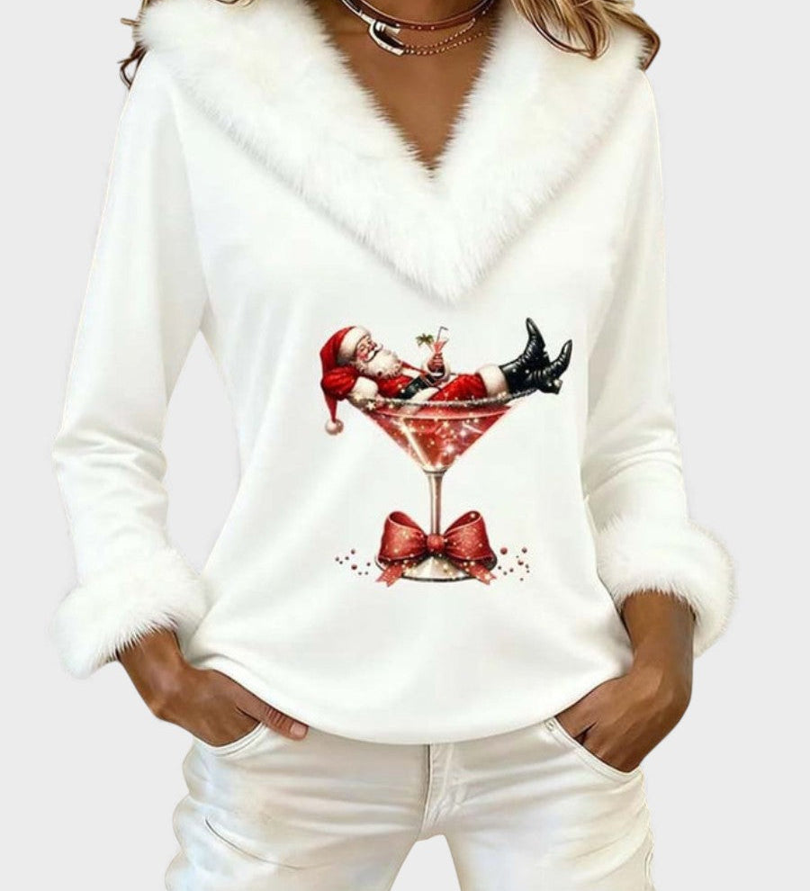 Estrella™ | Velvet Christmas Top