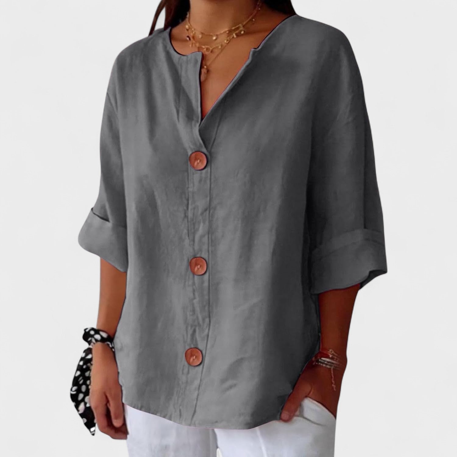 Alejandra™ | Casual Linen Blouse