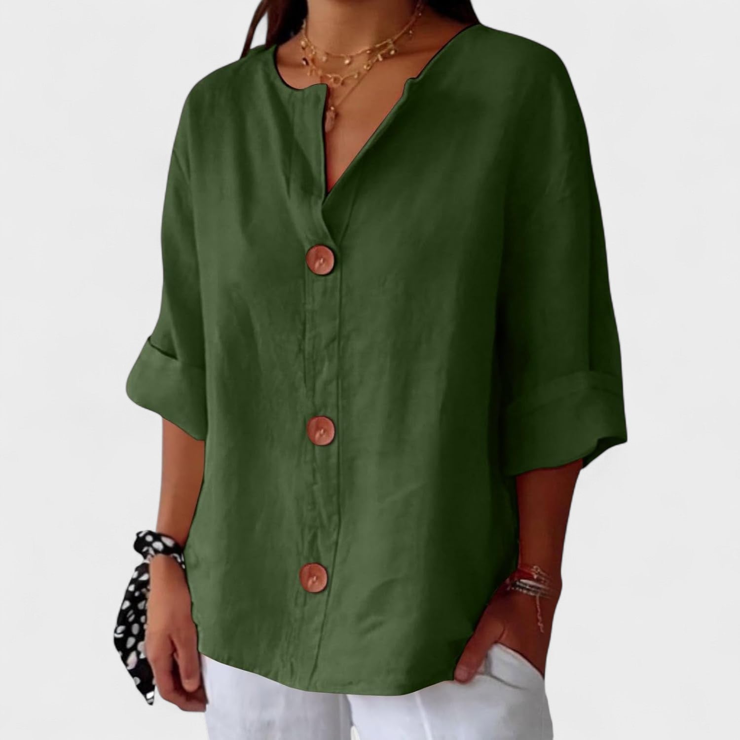 Alejandra™ | Casual Linen Blouse