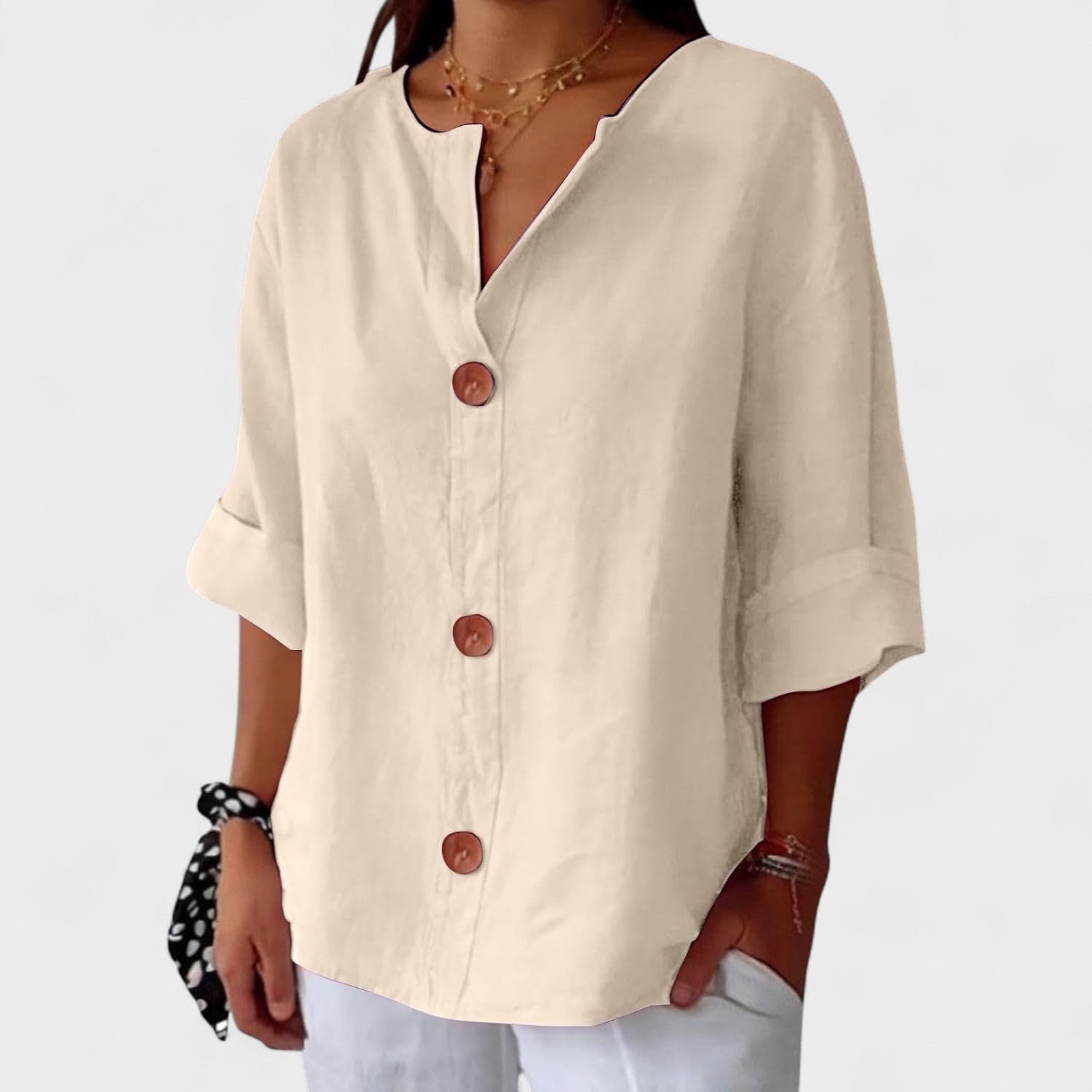 Alejandra™ | Casual Linen Blouse