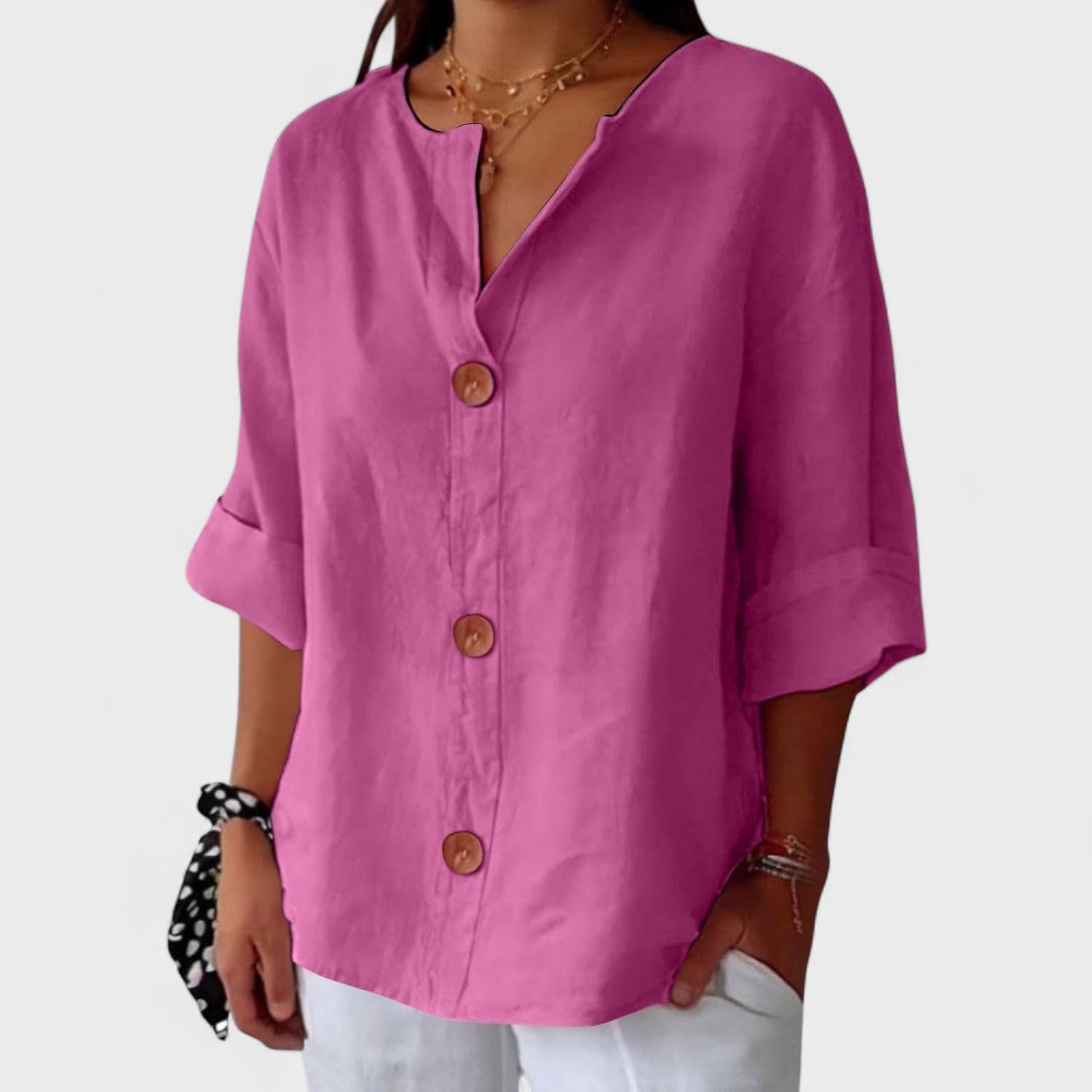 Alejandra™ | Casual Linen Blouse