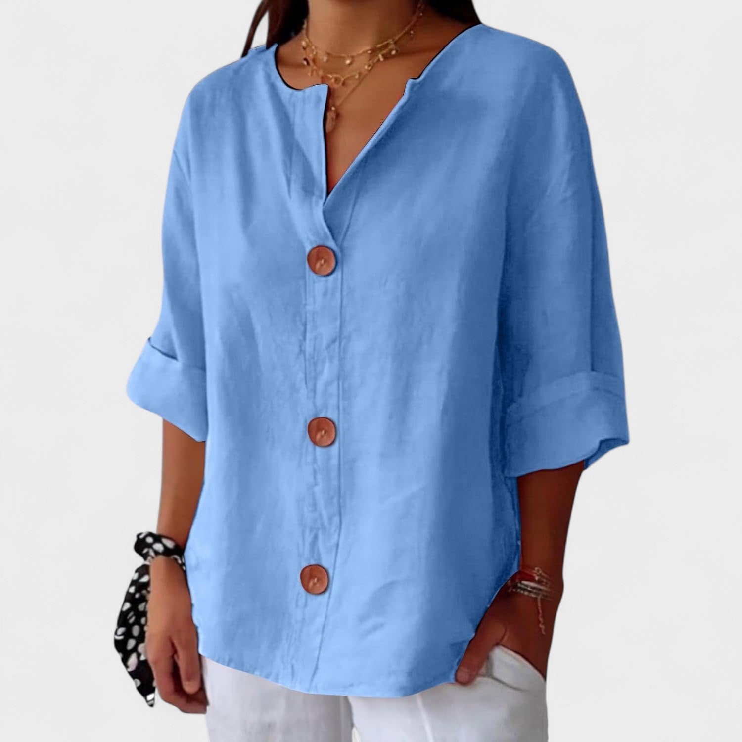 Alejandra™ | Casual Linen Blouse