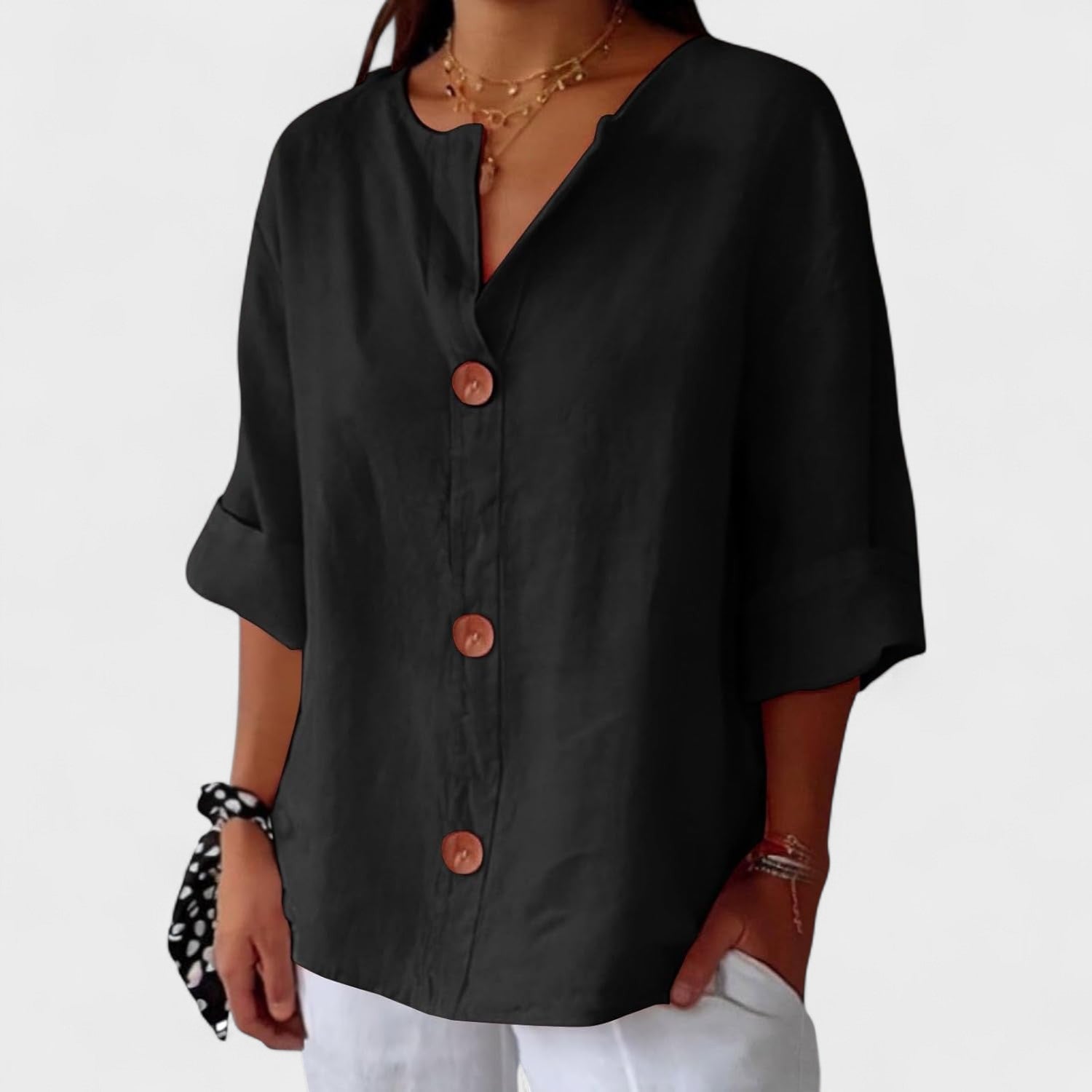 Alejandra™ | Casual Linen Blouse