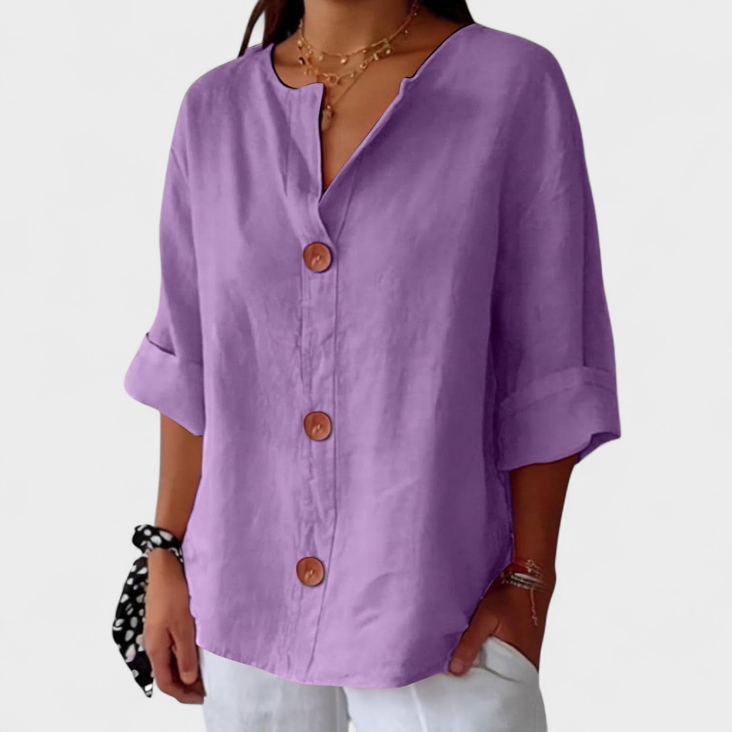 Alejandra™ | Casual Linen Blouse