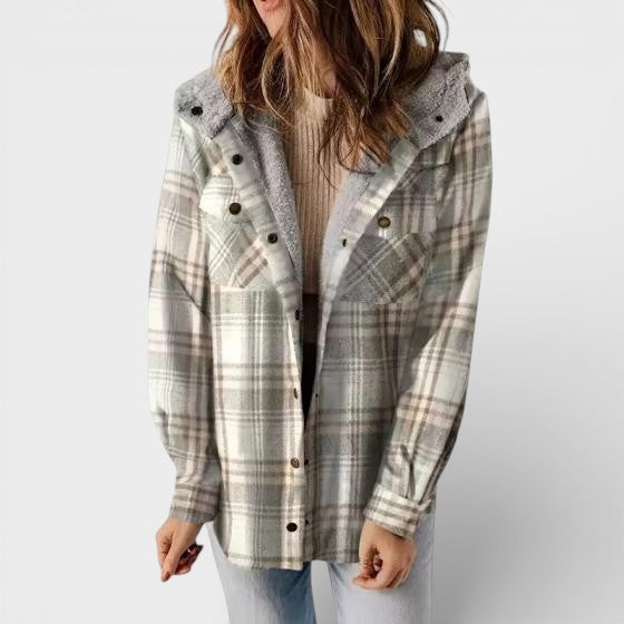 Claudia™ | Check Hooded Jacket