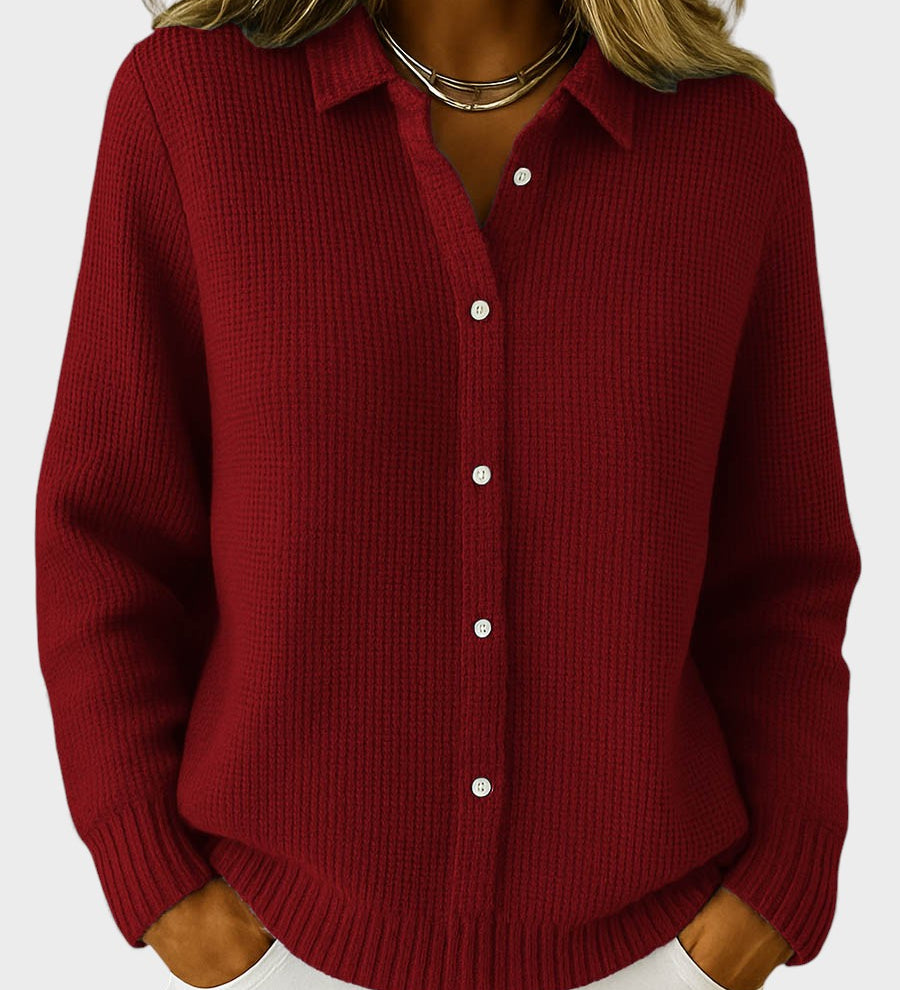 Lucía™ | Classic Button Knit Cardigan