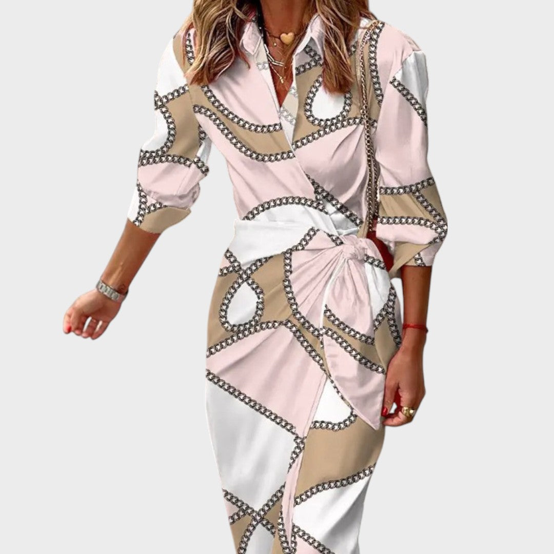 Tina™ | Long Cross-Over Dress