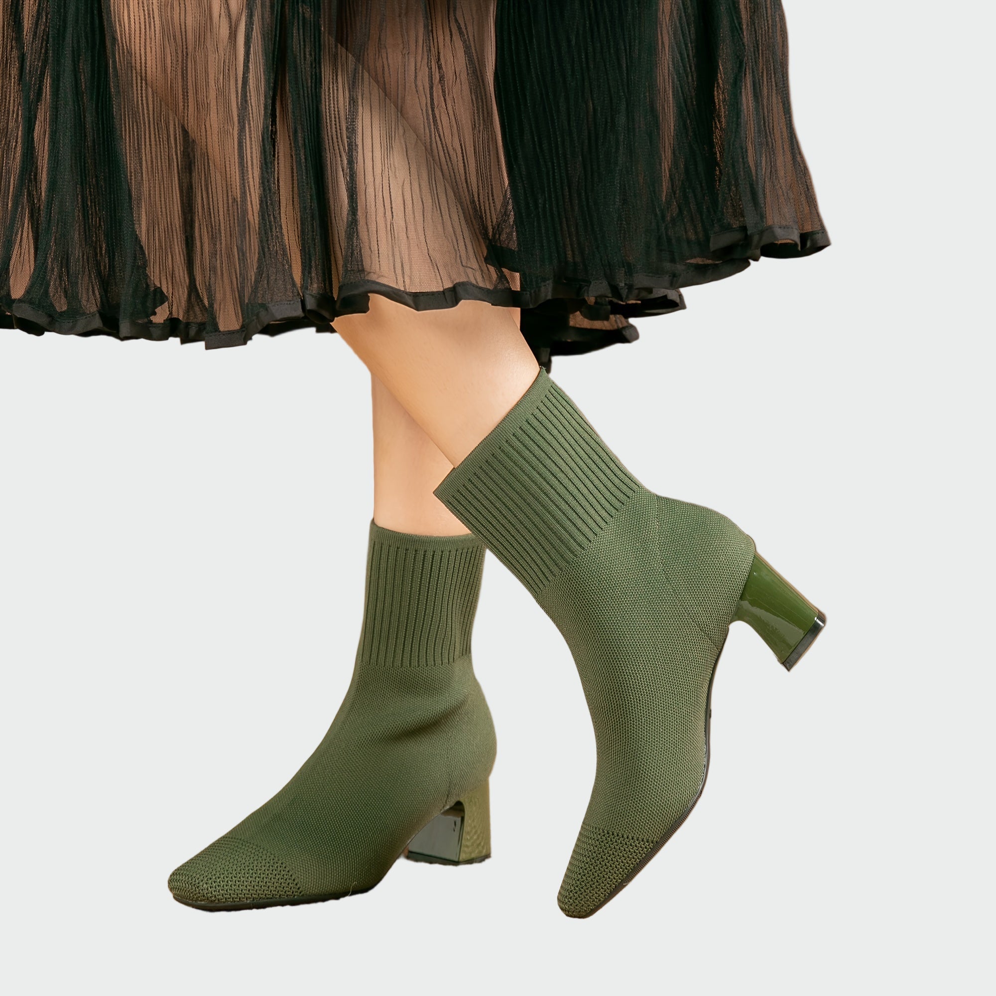 Alejandra | Knitted Orthopaedic Boots in Soft Beige