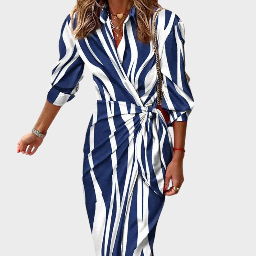 Tina™ | Long Cross-Over Dress